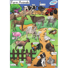 FARM ANIMALS - POSTER  
